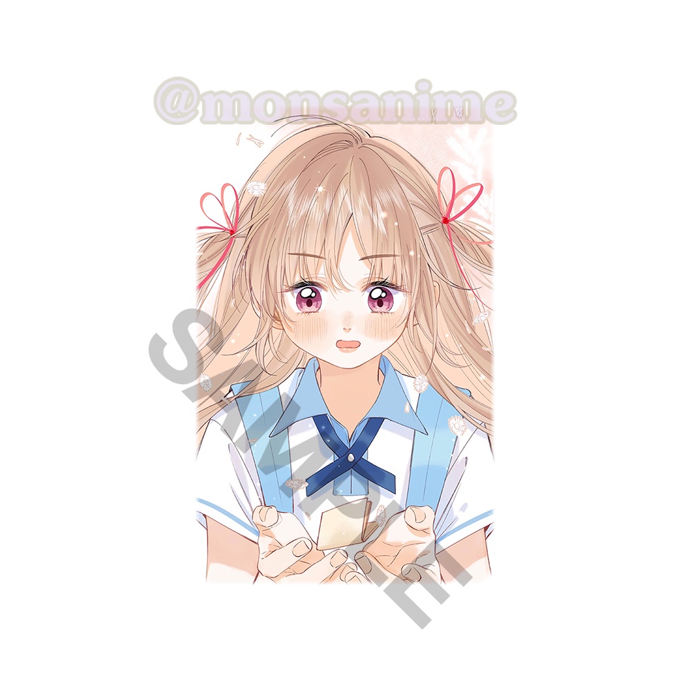 Ảnh card bo góc in hình VỤNG TRỘM KHÔNG THỂ GIẤU Tình Yêu Thầm Kín thẻ bo viền 5*8cm