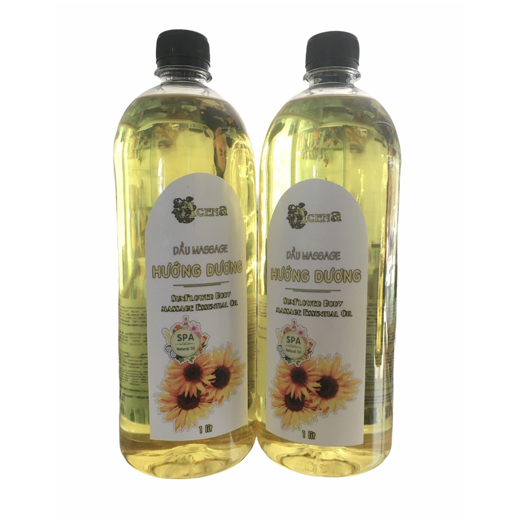 Dầu Massage Body Hoa Hướng Dương 1000ml Trơn Tay, Mùi Thơm Thư Giãn Dễ Chịu, Chất Lượng Chuẩn Spa 5 Sao, Dễ Sử Dụng