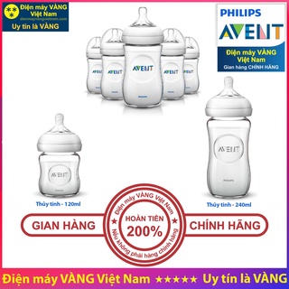 Bình sữa thủy tinh Philips Avent Natural 120 240ml