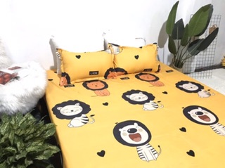 Bộ 5 món hè cotton poly mẫu Sử Tử Vàng