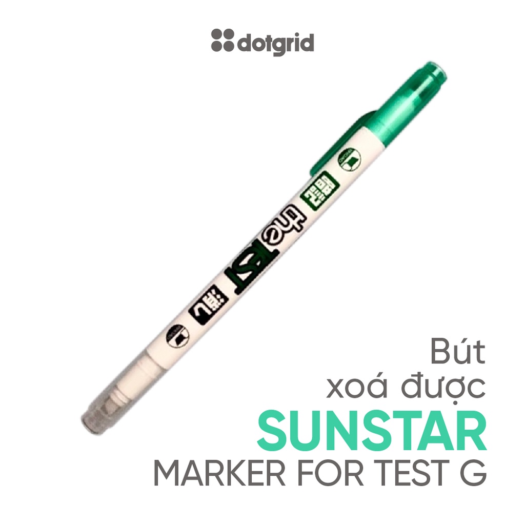 Bút highlight thông minh 2 đầu có thể xóa được Sun Star Maker for test G