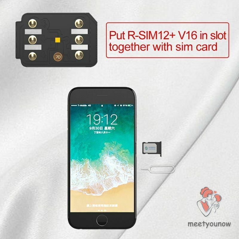 R-SIM12+V16 Nano Unlocking Card RSIM for iPhone X/XS/8/7/6 Plus 4G iOS 12.2