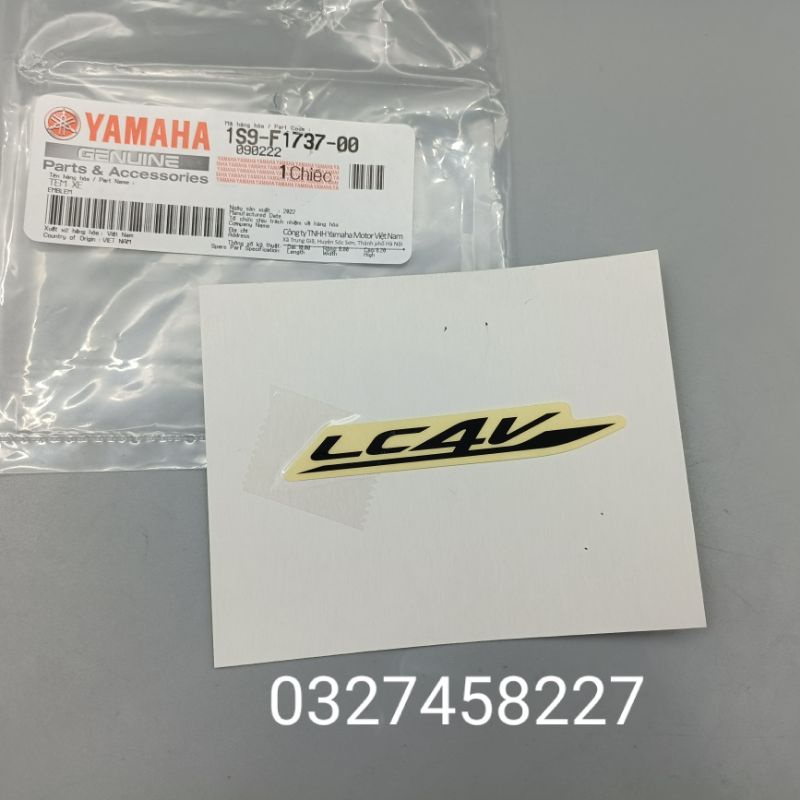 Tem dán nhựa dè trước LC4V xe Exciter 2005-2010 yamaha