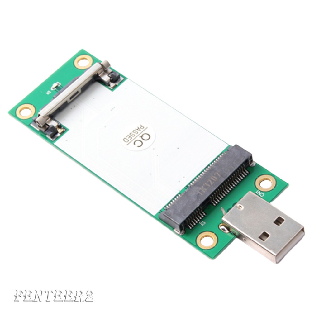 (Fenteer2 3c) Mini Pci-E Wwan Sang Usb Adapter & Sim Cho Full-Heght 3g / 4g