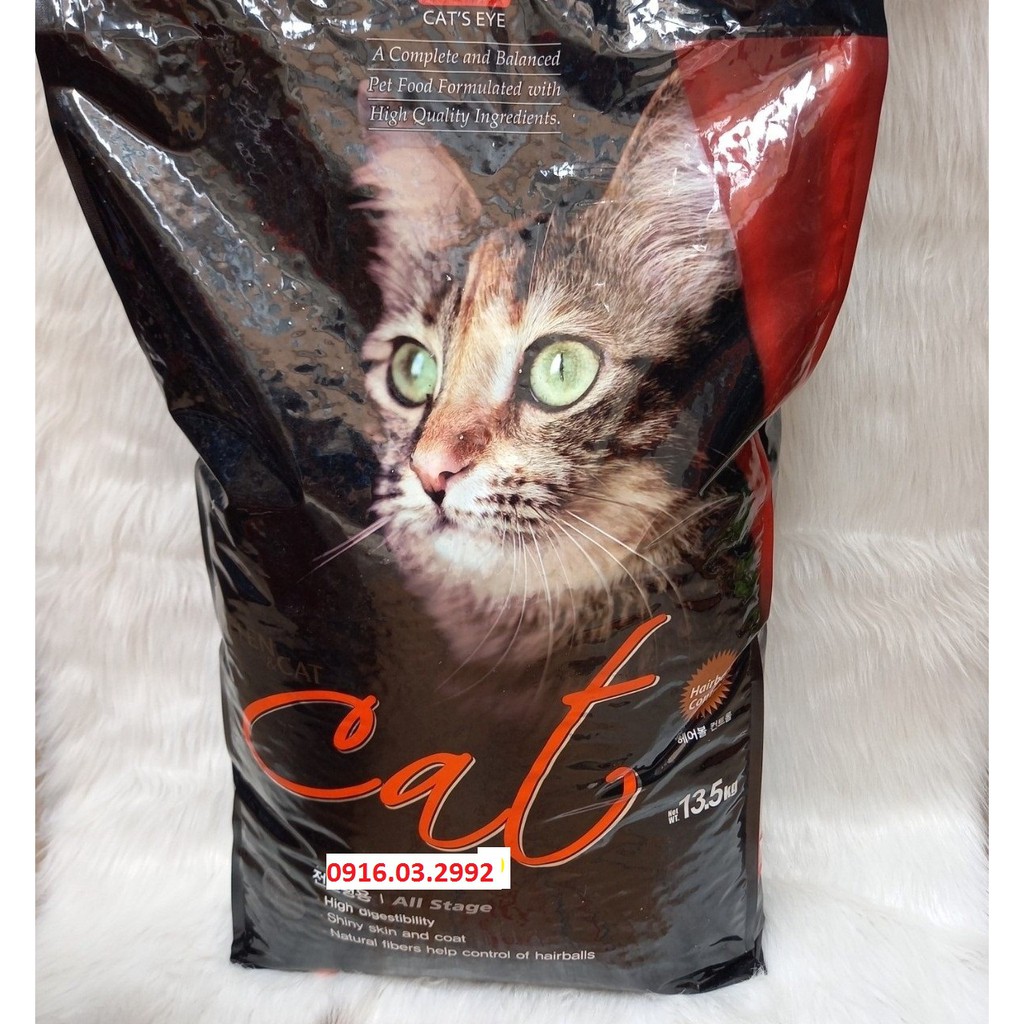 Thức ăn cho mèo Cat eye 13,5kg - Tiêu búi lông, mượt lông