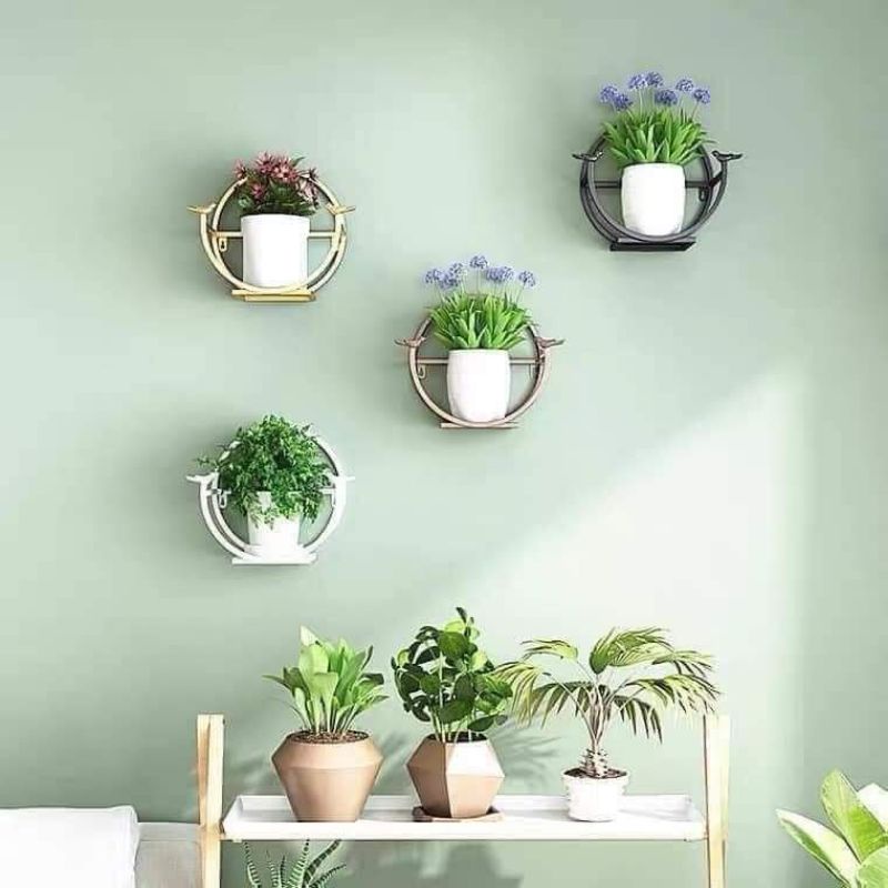 GIỎ SẮT TREO HOA HÌNH BÁN NGUYỆT