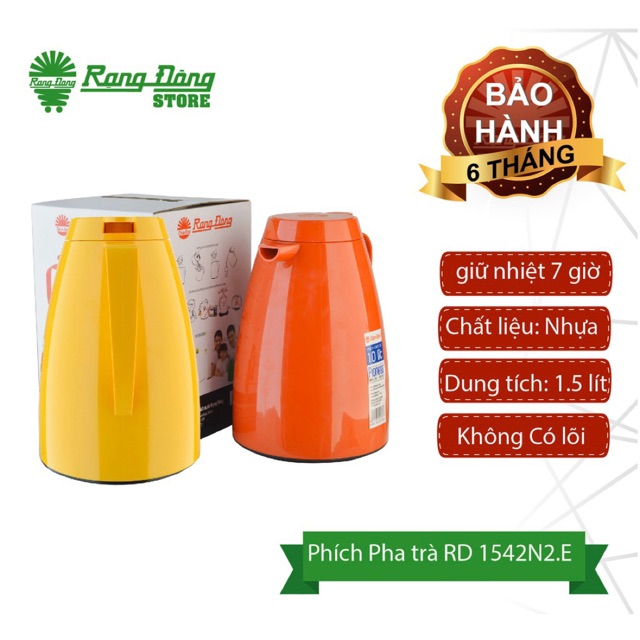 PHÍCH NƯỚC RẠNG ĐÔNG PHA TRÀ 1,5L RD-1542N2.E