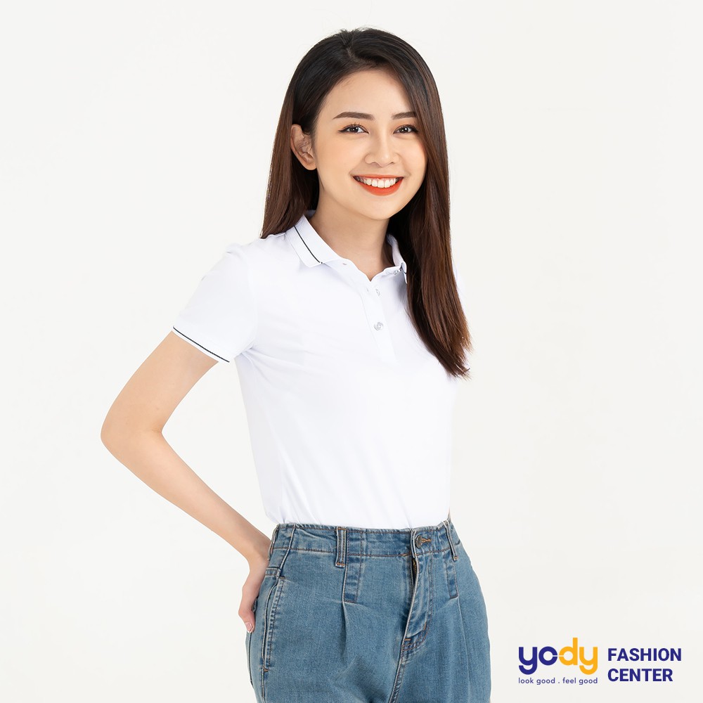 Áo thun polo nữ YODY áo phông pima cao cấp cổ bẻ mềm mại, kháng khuẩn APN3010 | BigBuy360 - bigbuy360.vn