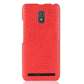 For Lenovo A6600 Plus Case Crocodile Pattern Skin Hard Cover