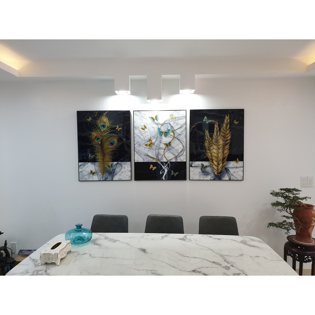 TRANH TREO TƯỜNG TRÁNG GƯƠNG CAO CẤP CHỮ NHẬT KT 60*40 GD36