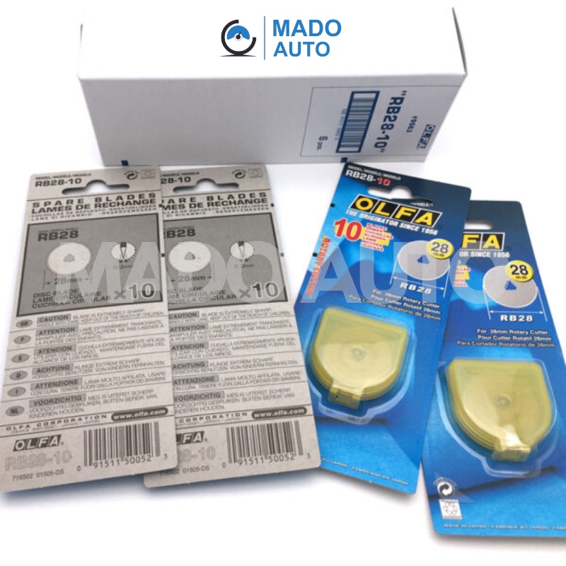 Hộp 10 Lưỡi Dao OLFA cắt xoay tròn RB28-10 Đường kính 28mm