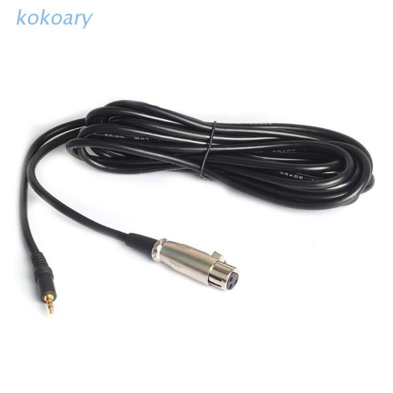 KOK 2.5m XLR Female to 3.5mm Jack Cable Professional AUX Connection Cable for Microphones Speakers Sound Consoles Amplifier
