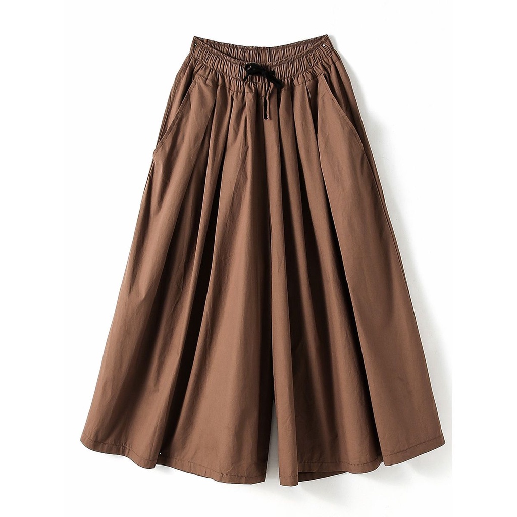 Quần Cotton Ống Rộng Plus Size Cho Nữ