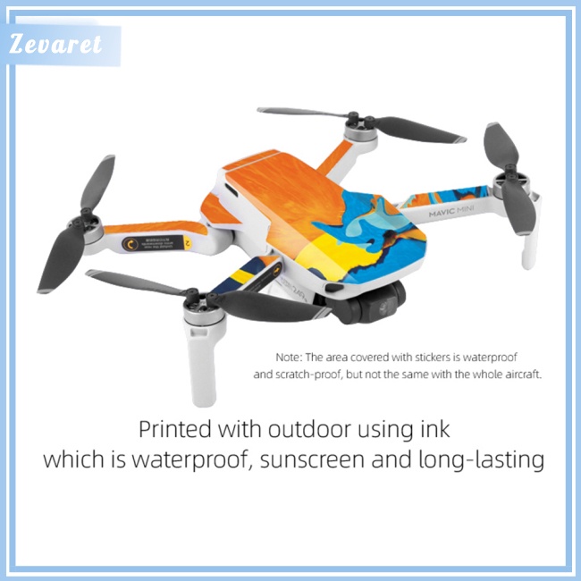 Miếng Dán PVC Trang Trí Chống Trầy Toàn Bộ Điều Khiển Dành Cho DJI Mavic Mini Drone