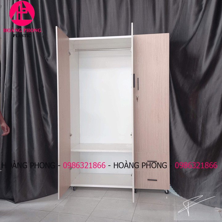 ( HÀNG CHÍNH HÃNG ) Tủ quần áo 3 cánh vân gỗ CHUẨN nhựa đài loan ngang 1m22 cao 1m85 miễn phí giao hàng | BigBuy360 - bigbuy360.vn