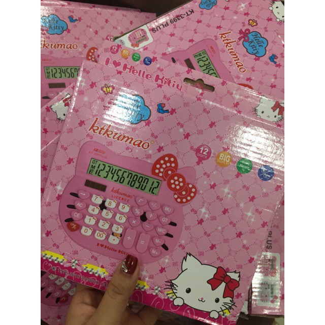 FREESHIP 50K_Máy tính Hello kitty đính đá dễ thương | BigBuy360 - bigbuy360.vn