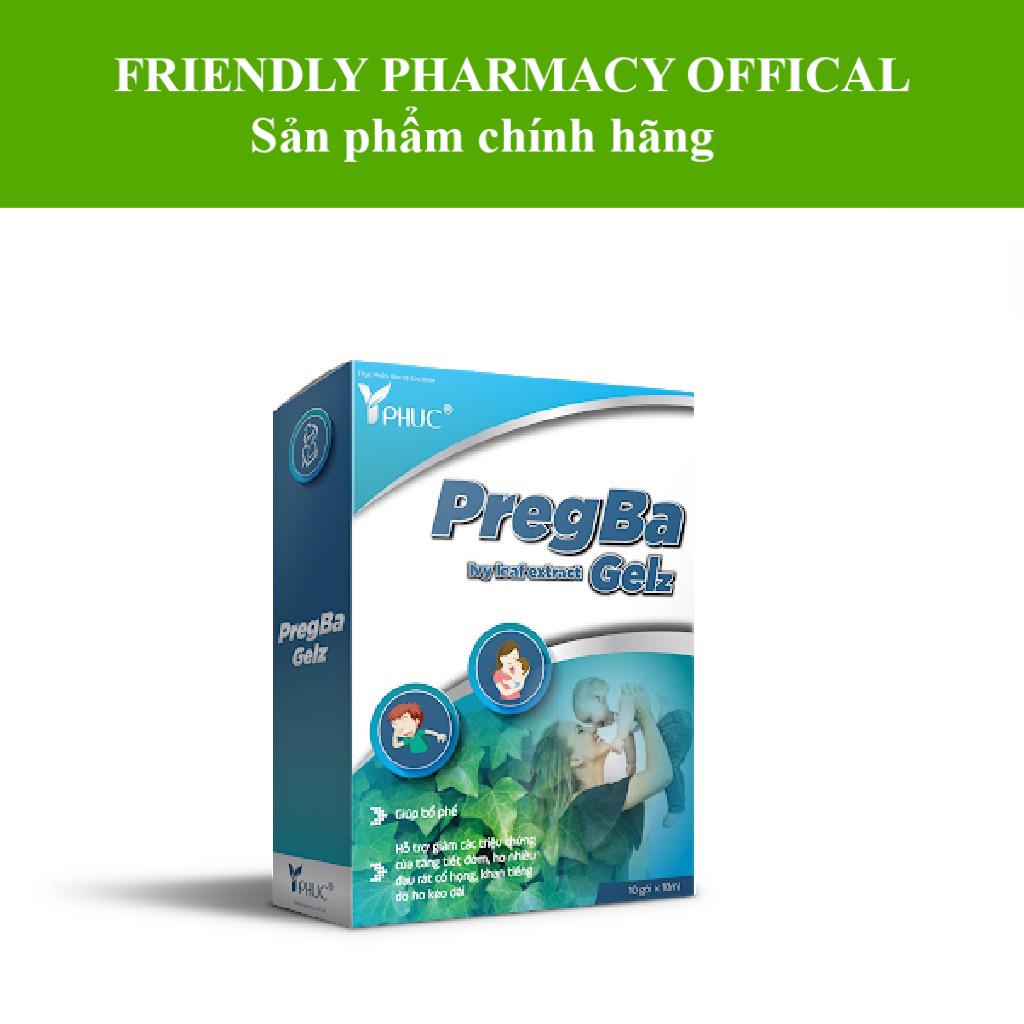 BỔ PHẾ PREGBA GELZ – Hỗ trợ giảm ho, đau rát họng, dùng được cho mẹ bầu, trẻ sơ sinh (10 GÓI)