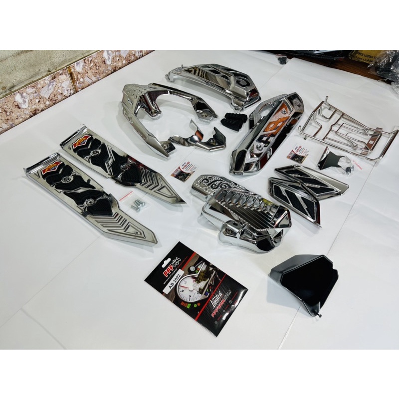 ComBo bộ phụ kiện crom xe AIR BLADE 2023(hàng artistar chính hãng)