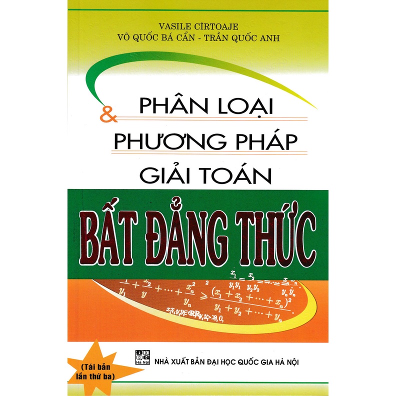 Sách - Phân Loại Và Phương Pháp Giải Toán Bất Đẳng Thức