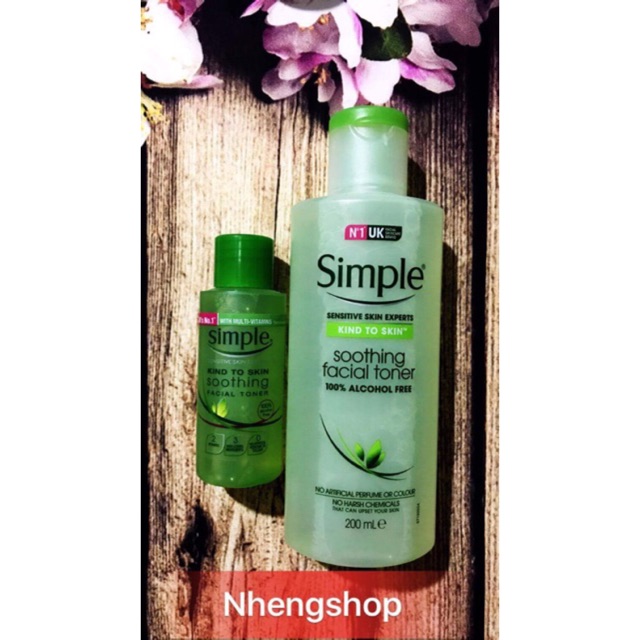 [Mẫu mới][Mini/Full 50/200ml] Nước Hoa Hồng Simple Soothing Facial Toner