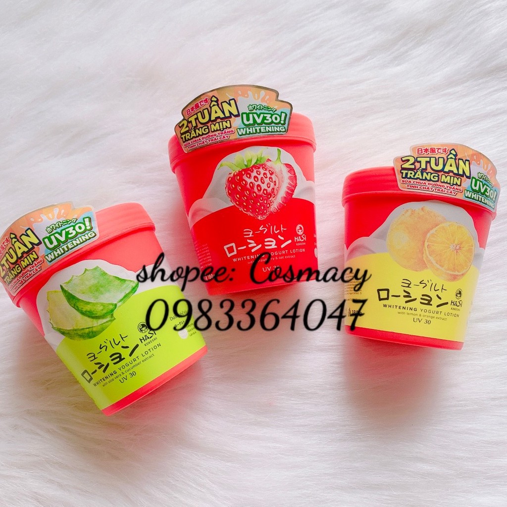 Kem Dưỡng Trắng Yogurt Hasi Kokeshi Lotion Body