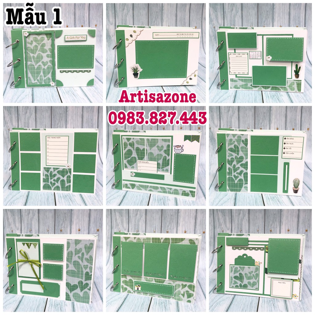 Scrapbook, album ảnh dán handmade (Đọc kỹ mô tả từng sản phẩm)