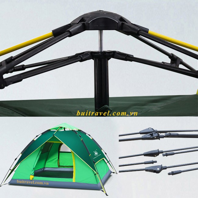 Khung lều du lịch tự bung Gazelle Outdoors GL1211- Khung lều thay thế- Bụi Travel