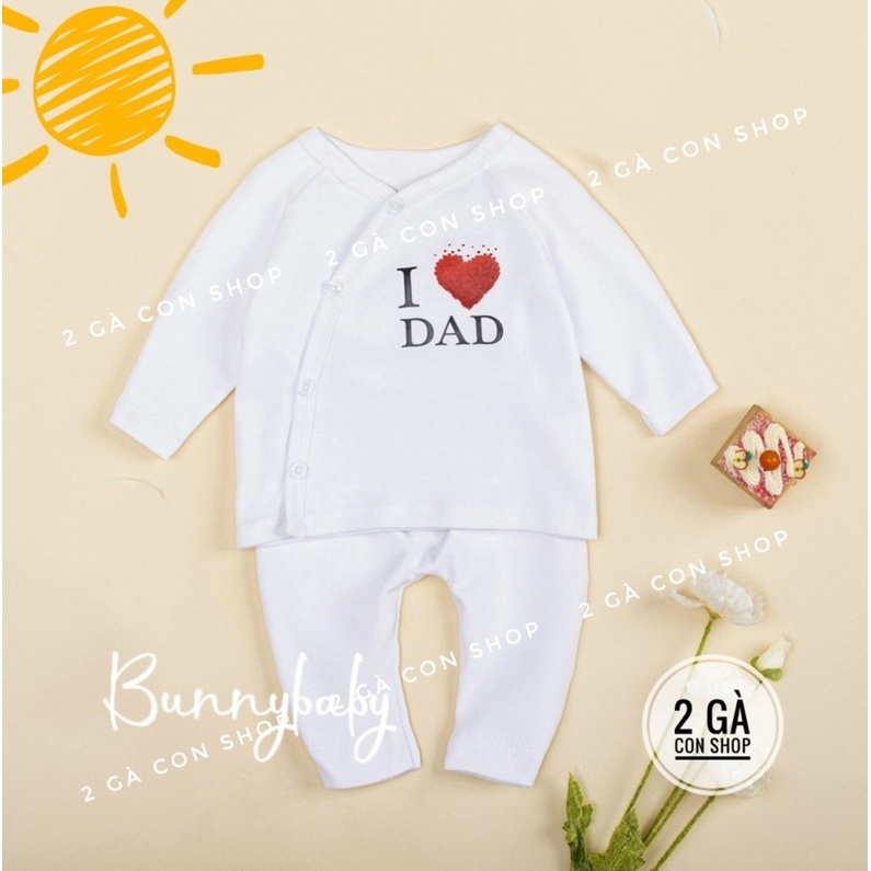 Bộ sơ sinh cotton giữ nhiệt cho bé 6-8kg