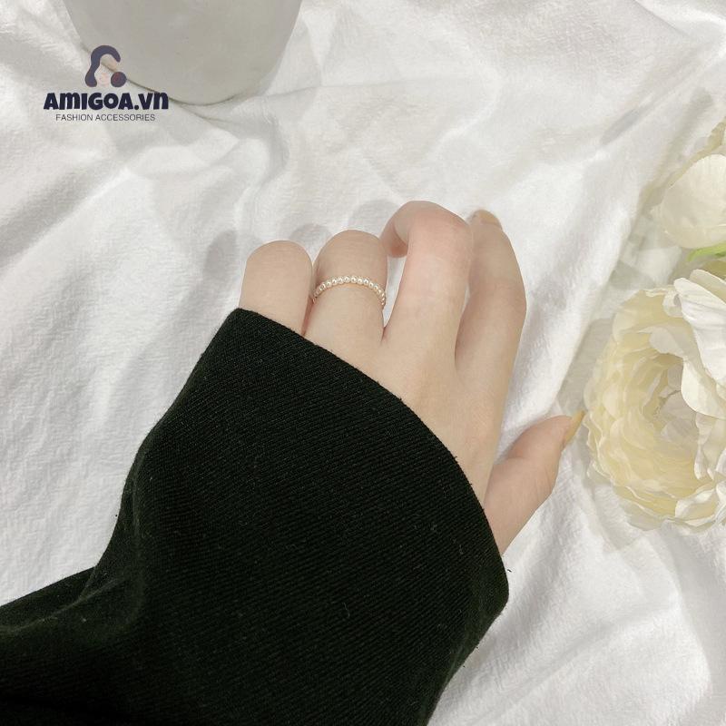 ✨✨Nhẫn Đính Ngọc Trai Giả Thanh Lịch Cho Nữ