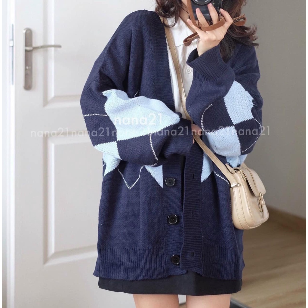 [HÀNG QC, SẴN] ÁO KHOÁC LEN CARDIGAN NÚT GÀI, CHẤT DÀY DẶN, MỀM, ẢNH THẬT | BigBuy360 - bigbuy360.vn