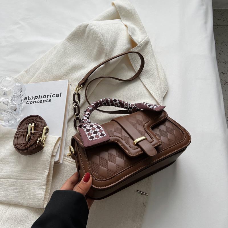 Túi Đeo Chéo Hình Vuông Nhỏ Thiết Kế niche Cổ Điển Chất Lượng Cao Cho Nữ