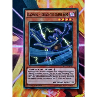[ Đậu Phộng ] Thẻ Bài Yugioh Monster Blackwing - Tornado the Reverse Wind - MP17-EN067 - Common 1st Edition