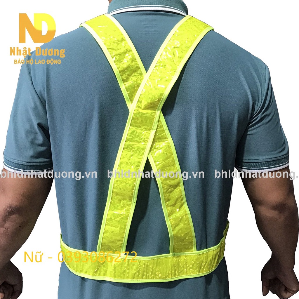 Áo phản quang dây chiếu sáng ban đêm áo sáng khi đi trời tối - Nsafe