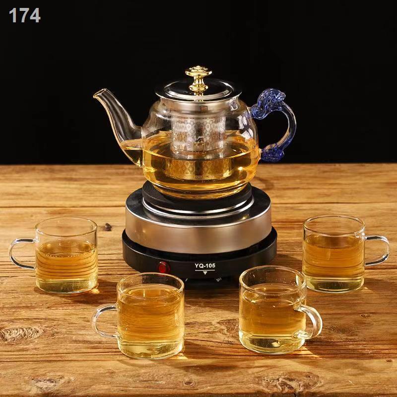 [HOT]Máy pha trà có thể hâm nóng ấm thủy tinh, hấp và đun nước, bộ Pu er, gia dụng bếp nấu