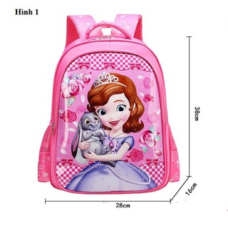 Cặp balo cho bé học cấp 1 hình công chúa Sofia