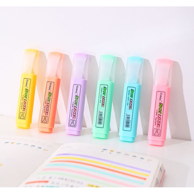 Bút highlight pastel, Set bút dạ quang màu pastel nhiều màu dễ thương cho học sinh đánh dấu ghi chú làm quà tặng