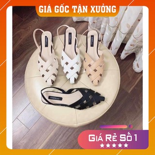 HÀNG MỚI VỀ -  Giày sục nữ đẹp, giày sục bịt mũi đan, FULL size mã T183