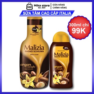 Sữa tắm nam Malizia, sữa tắm hương nước hoa nam lưu hương lâu mùi quyến rũ cao cấp Italia 300ml, 1000ml
