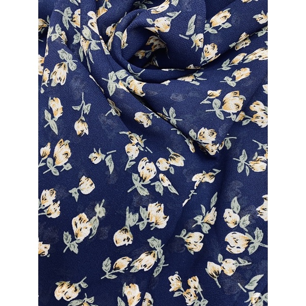 Vải voan chiffon hoa nụ nhí SV1608