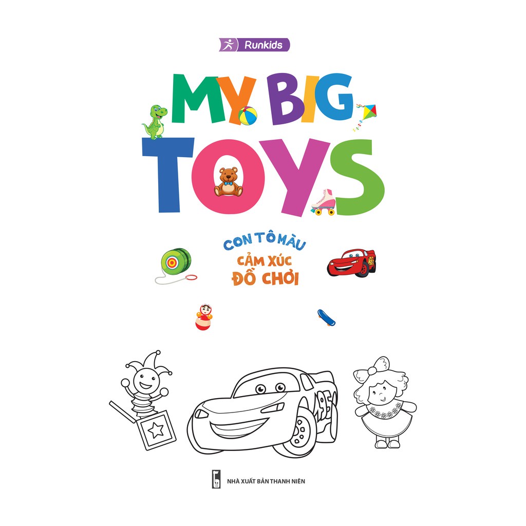 Sách My big toys con tô màu cảm xúc đồ chơi