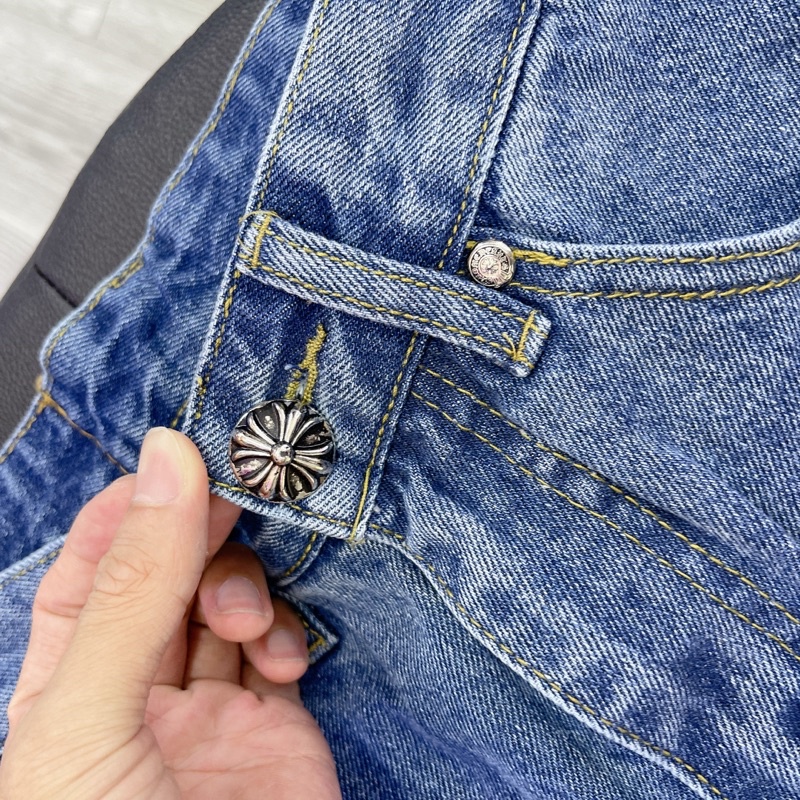 ⚡️ - Quần Jeans Chrom Heart ống suông, Quần jeans CH Sơn Tùng