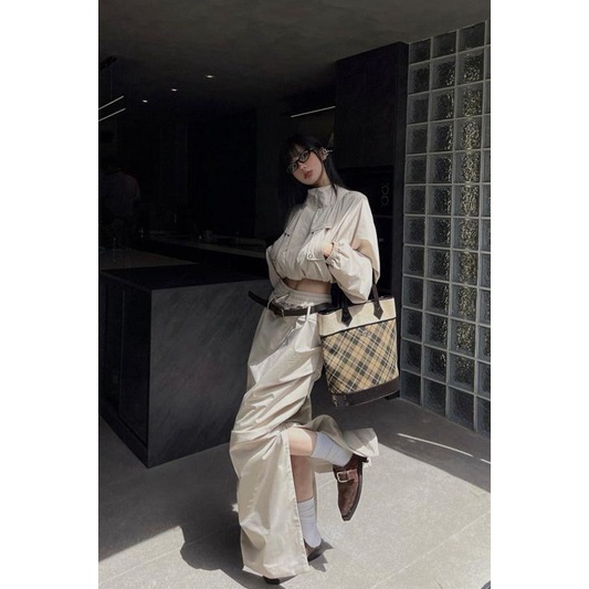 Áo Khoác Ngắn Dáng Ôm Thời Trang Thu Đông Cho Nữ