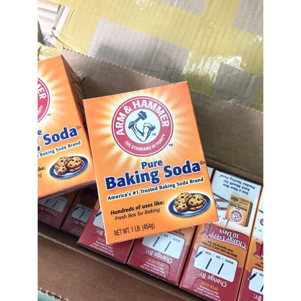 Bột Baking Soda Arm & Harmer - Baking Soda làm trắng răng, làm bánh, tẩy tế bào chết, tẩy rửa 454g - Nhập Khẩu Mỹ