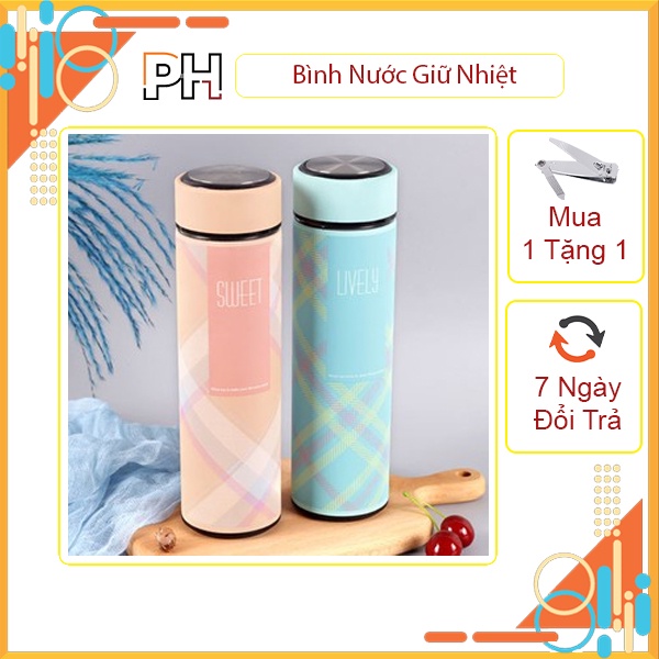 Bình nước giữ nhiệt bình nước cho bé đi học đi chơi đa năng