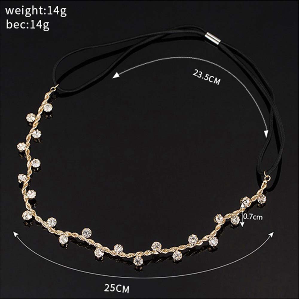 Băng Đô Cài Tóc Đính Đá Lấp Lánh Cho Nữ