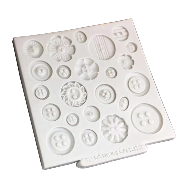 Khuôn silicone làm xà phòng/ nến hình nút tinh tế diy