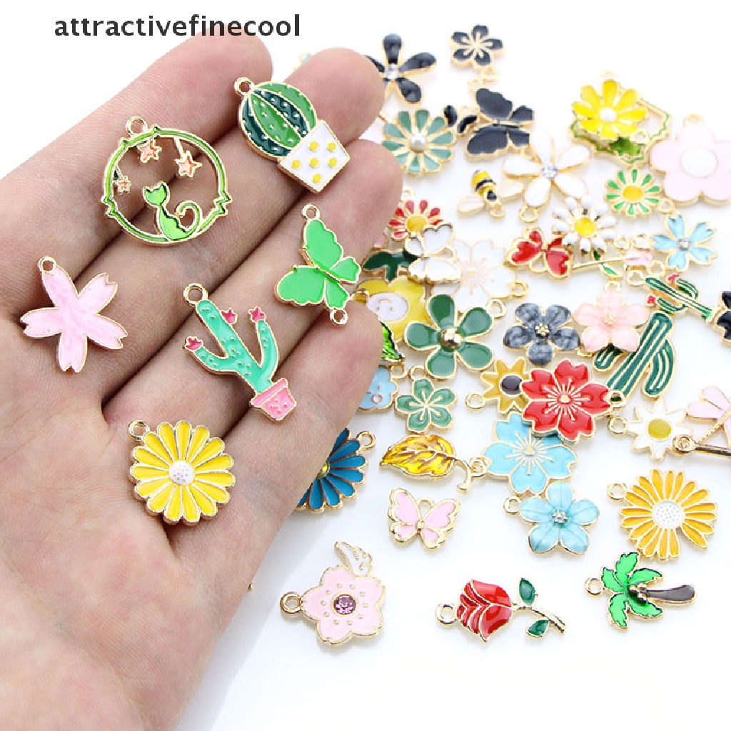 Set 100 / 120 Mặt Dây Chuyền Hình Côn Trùng Nhiều Màu Sắc