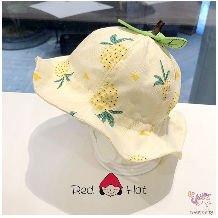 Mũ tai bèo hình quả dứa/hoa lá cho bé trai và bé gái