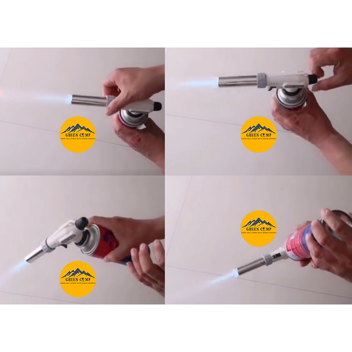Đầu Khò Gas Master Torch-BT962 Inox Loại Tốt có van chống tràn gas phụt lửa lo lo