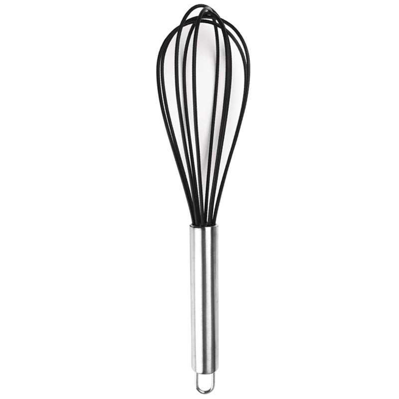 Silicone Kitchen Whisk,10 Inch Silicone Whisk Egg Beater Máy xay sinh tố